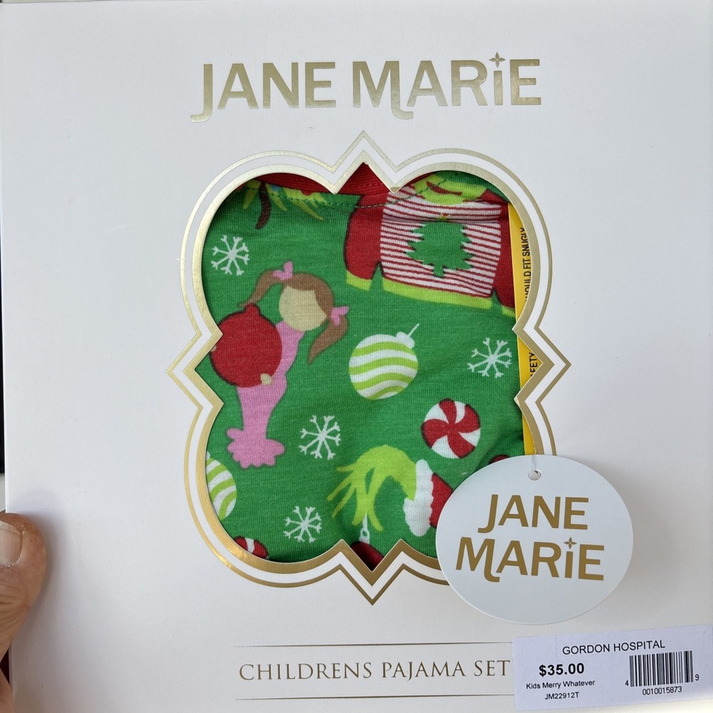 JANE MARIE Knit Pajama Set Kids Merry Whatever 2T/XL New With Tags